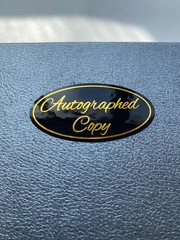 1×2 inch 300PCS Autographed Sticker by The Author inch, Black