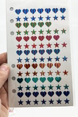 VTG Hambly Studios Stickopotamus Sandylion Stickers LOT Holographic Hearts Birds