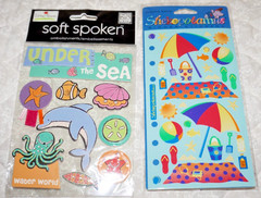 5 New Sheets Stickers: Paradise, Under the Sea, Metallic Fish, and Summertime
