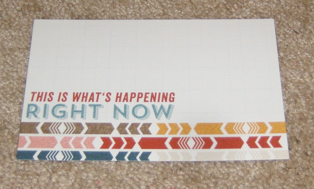 My Mind’s Eye 4×6 Journal Card ~ cut & paste….Presh «Right Now»