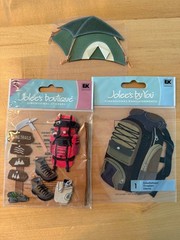 Creative Memories Wilderness Camping Scrapbook Lot Jolee’s Stickers Die Cuts