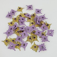 50 Butterfly Eyelets Purple Lilac Crafts Embellishments Paper Art Butterflies