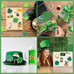 Vibrant St. Patrick’s Day Crafts Stickers – 120 Non-Toxic Kids Party Favors