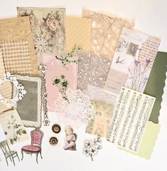 Scrapbook Pages Kit Ephemera Papers Images Stickers Frames Junk Journal Cards