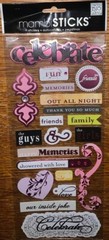 Mambi Sticks Family & Friends Celebrate Happy Love Memories Guy Girl Night 5×12”