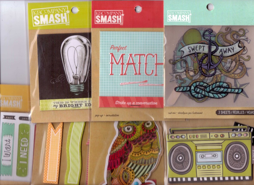 K & Company SMASH Embellishments~MANY varieties~BN~Super Cute! Very Useful!