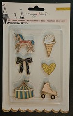 Maggie Holmes Carousel Enamel Stickers-Multi, Gold Foil 379130 718813791304