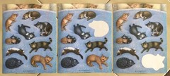 Large Mixed Lot Hallmark / Jolee’s / StickyPix CATS & KITTENS Stickers, some 3D