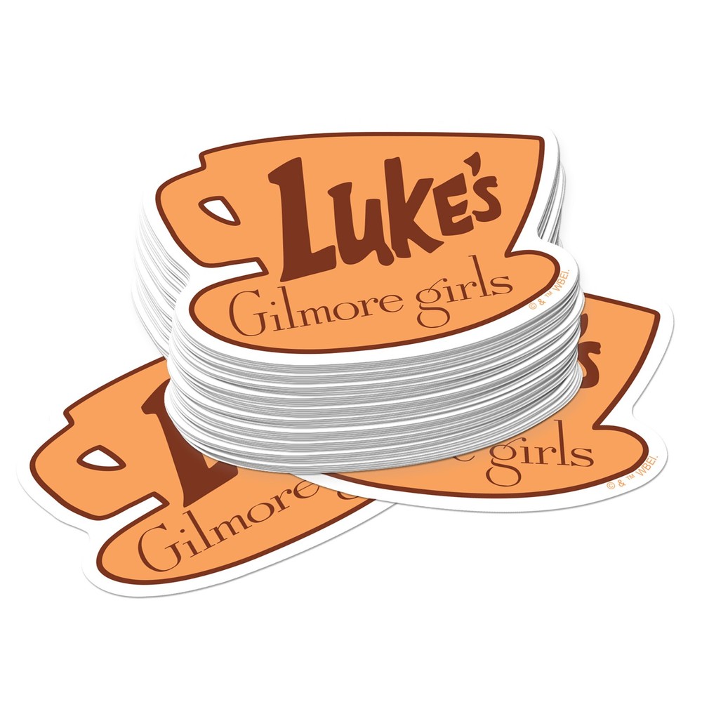 GILMORE GIRLS LUKE’S DINER DIE CUT VINYL 50 CT STICKER PACK