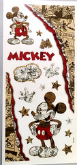 Sandylion Disney Mickey Mouse Comics Clear Stickers 2003 Vintage Scrapbook NOS