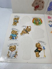 Hallmark, AGC, & Trend Loose Partial Sheet New Stickers Bears, Sweet Dreams, Etc