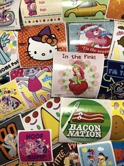 Retro 2015 Mystery Sticker Lot of 25, Bonus 80s Kodak Sticker, Scratch & Sniff