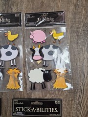 Stickers Scrapbook Crafting Lot Paper STudio Farming Farm Animals Lot Set NEW