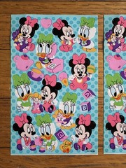 VINTAGE SANDYLION RARE AND UNIQUE MICKEY MOUSE AND FRIENDS PRISMATIC STICKERS
