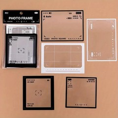 Sticker Pack Sheets of Transparent Retro Adhesive Collage Hand Account Material
