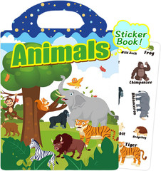 Reusable Sticker Book – Travel Stickers for Kids, 1-3 Years, Vehicles