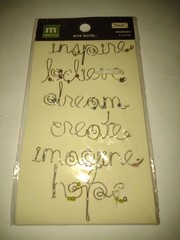 Making Memories Wire Words «Emotions» Metal Scrapbook Embellishments wire words