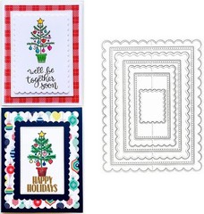 Multi-Use Scalloped Frame Die Set for Scrapbooking and More