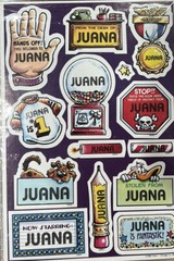 Vtg 1983 JUANA Celebrity Stickers Sealed Mark I Name Stickers