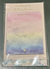 New Rare Simply Gilded Happy Notes Foiled Sticky Notes Notepad