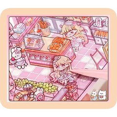 4 (3D) 5.5 x 4.9 Isometric Scene Rooms. Store, Library, Diner, and Bakery.