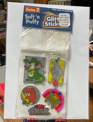 Vintage 1983 Soft ‘n Puffy Glitter Stickers 5 of 7 Series 2 Gordy International