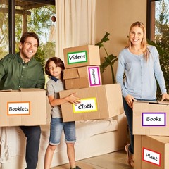 6 x 4 inch Large Moving Labels for Boxes, Blank Moving Boxes Labels Stickers, 16