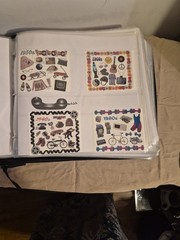 Crop instyle psb 3 ring binder W/ Family friends & home cutouts & Stickers