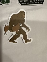 Lot of 10 Assorted Outdoor Bigfoot Sasquatch Yeti Swamp Ape Believe Stickers