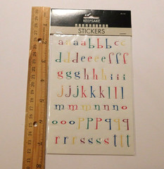 Keepsake Essentials Stickers Lot 2 Sheets Package ~ABC 123 Multi~Creativity Inc