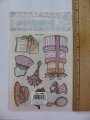 Provo Craft Designer Stickers OLD FASHION Hat Shoes Purse Perfume Flowers NIP