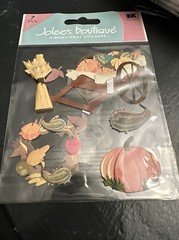 Jolee’s Boutique Fall Autumn Harvest Party Pumpkin Hayride Scrapbook Stickers