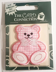 The Card Connection Self-Adhesive Embellishments – PINK TEDDY BEAR