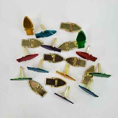 20 Metallic Christmas Light Bulb Brads Lights Bulbs Cardmaking Embellishments