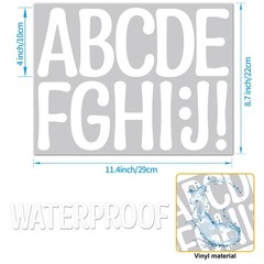 30 Sheets Large Letter Stickers 4 Inch Alphabet Letter Stickers Self Adhesive…