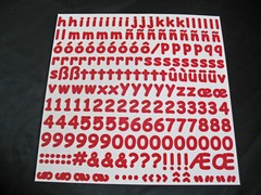 CREATIVE MEMORIES LARGE ABC/123 ALPHABET LETTERS; AWESOME COLORS