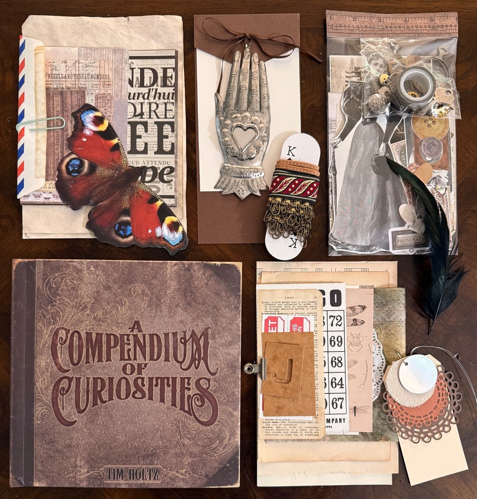 Vtg. Steampunk 120+ Pc. Lot Junk Journal Ephemera Embellishments Tim Holtz Book