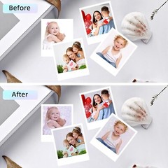 36 Sheets Holographic Sticker Paper, Clear Vinyl Lamination Sticker Film 8.5×11″