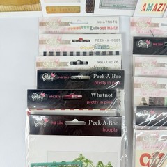 Glitz Scrapbook Stickers Embellishments Amy Tangerine Heidi Swapp LOT of 25 E