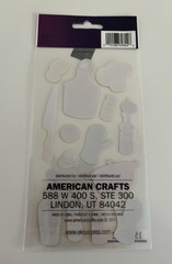 American Crafts sticko Cooking Cuisine Sticker Sheet Food Chef Theme 15 Pcs New