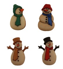 Buttons Galore 50+ Assorted SNOWMEN Theme Buttons for Sewing & Crafts