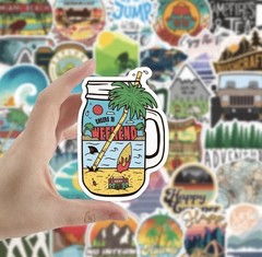 50 Pack Outdoor Sport Hiking Wildness Sticker Luggage Laptop Bottle Vinyl Decal