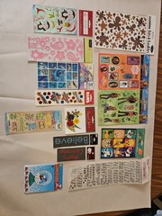 Lot of Stickers and Embellishments Bundle of Scrapbooking Supplies 24 Packs