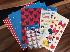 Cute Lot MICKEY MINNIE MOUSE Scrapbook Stickers,Paper, Princess Paper Clips+++
