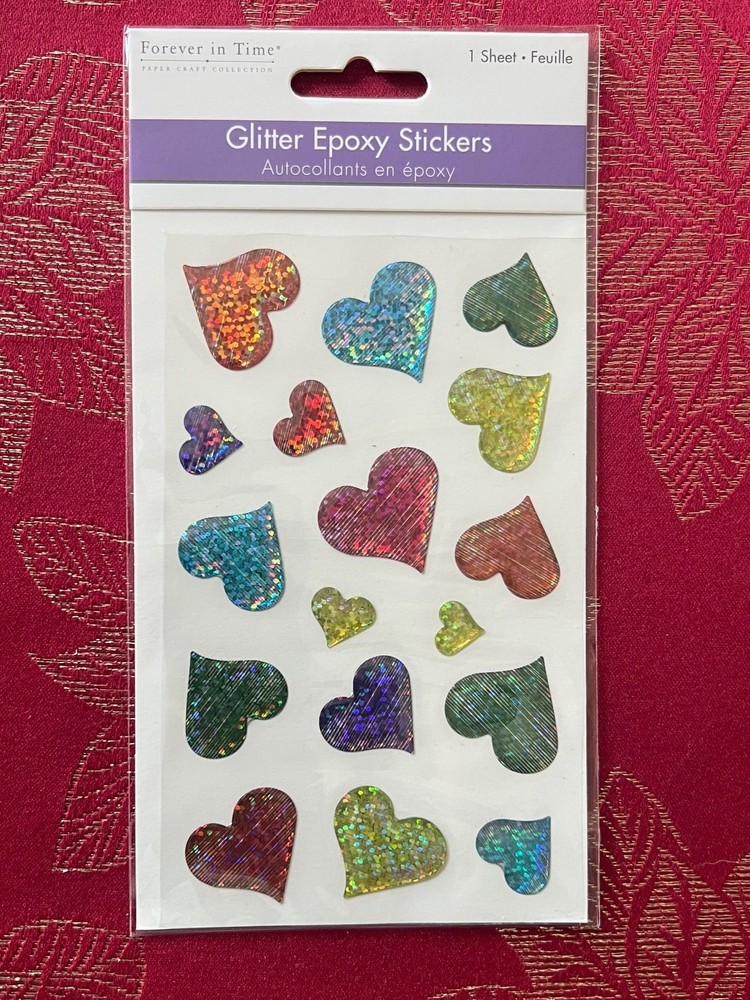 YOU CHOOSE – PUFFY GLITTER HEARTS BUTTERFLIES & BALOONS – RARE