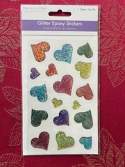 YOU CHOOSE – PUFFY GLITTER HEARTS BUTTERFLIES & BALOONS – RARE