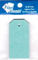 Paper Accents SKY BLUE 10 Piece Craft Tags XXS 1.25″ X 2.5″ Glitter Sparkle
