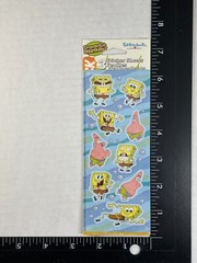 Vintage LOT OF 3 Nickelodeon SpongeBob Squarepants Stickers 9 Sheets Cartoon