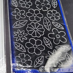The Paper Studio Starfoam – Peel-off Stickers – Black Silver – Flowers Stars New