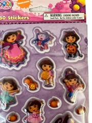 2 Dora The Explorer Puffy Sticker Sheets 2008 Stickety Doo Da Halloween Pumpkins